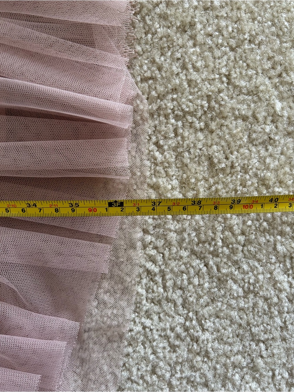 Anthropologie Dusty Rose Layered Tulle Midi Skirt - Picture 3 of 3